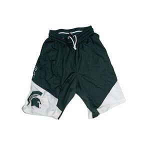 Nike Dri-FIT Michigan State Spartans Elite Basketball Shorts Green White Men’s M